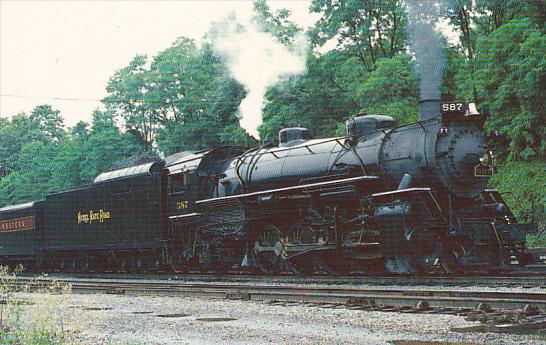 Nickel Plate Road Railway Light Mikado 2-8-2 Locomotive Number 587 at Lynchbu...