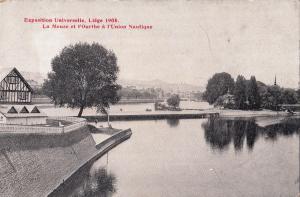 BF17113 le meuse et fourthe a l uni exposition de liege belgium front/back image