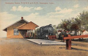 Stonington Connecticut Train Station Vintage Postcard AA27941