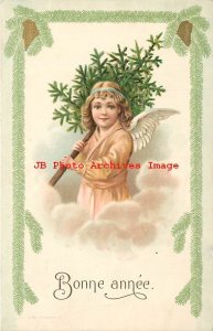 New Year, Paul Suess Erika No 4034-1, Angel Carrying Christmas Tree