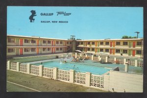GALLUP NEW MEXICO NM ROUTE 66 TRAVELODGE SEIMMING POOL ADVERTISING POSTCARD