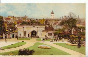 Nottinghamshire Postcard - Castle Gate and Gardens - Ref 6843A