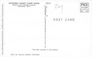 Cleveland Ohio 1950s Postcard Cuyahoga County Court House