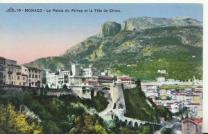 Monaco Postcard - Le Palais Du Prince Et La Tete De Chien, C.A.P. - TZ11307