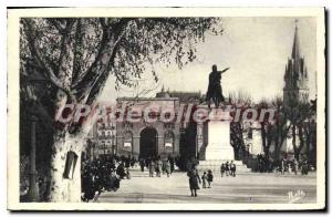 Old Postcard View From Montpellier Peyrou