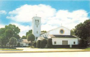 ORLANDO FLORIDA CENTRAL CHRISTIAN CHURCH  250 WEST IVANHOE POSTCARD c1960s