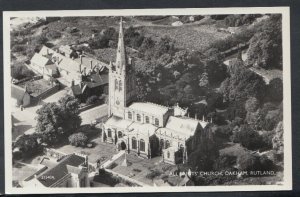 Rutland Postcard - Aerial View of All Saints' Church, Oakham   RS13425