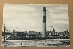 1909 USED .01 PHOTO POSTCARD  LIGHT HOUSE, ATLANTIC CITY, N.J
