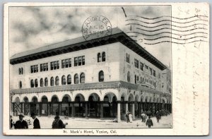 Vtg Venice California CA St Mark's Hotel 1906 View Postcard