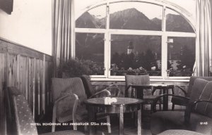 Tirol Hotel Schonruh Innsbruck Gasthaus Real Photo Interior Austria Old Postcard