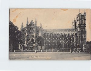 Postcard North Side Westminster Abbey London England