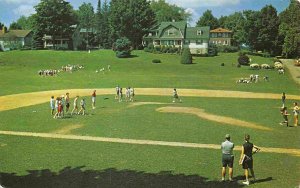 Baseball Diamond Athletic Field Chautauqua New York 1967 postcard