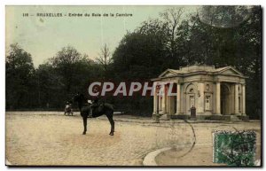 Belgie Belgium Brussels Old Postcard Entrance of the Bois de la Cambre