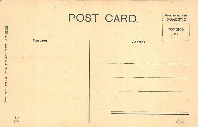 Northfield MA Railroad Station Train Depot Postcard