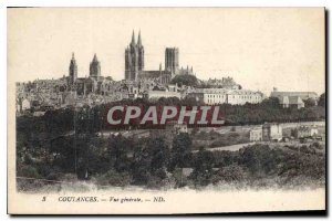 Old Postcard Coutances General view