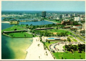 Florida St Petersburg Aerial View Looking Showing Waterfront Park