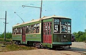 ME, Kennebunkport, Maine, Seashore Trolley Museum, Nearside Car No. 6618