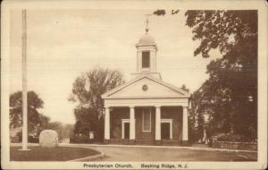 Basking Ridge NJ Presbyterian Church c1920s Postcard