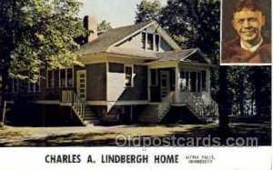 Charles A Lindberge Home Little Falls Minnesota, USA Aviation, Airplane Unused 