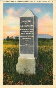 VINTAGE POSTCARD THE GREAT RAVINE SARATOGA BATTLEFIELD BEMIS HEIGHTS NEW YORK NY