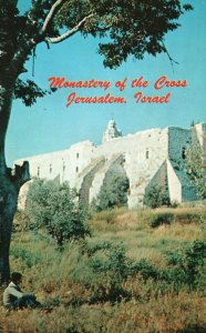 Israel Monastery of the Cross Jerusalem Vintage Postcard