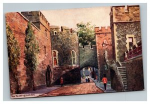 Vintage 1910's Postcard The Tower of London United Kingdom