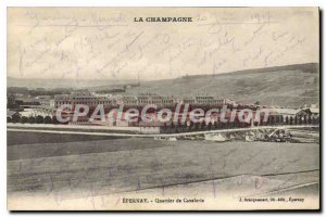 Old Postcard Epernay Cavalry Quarter