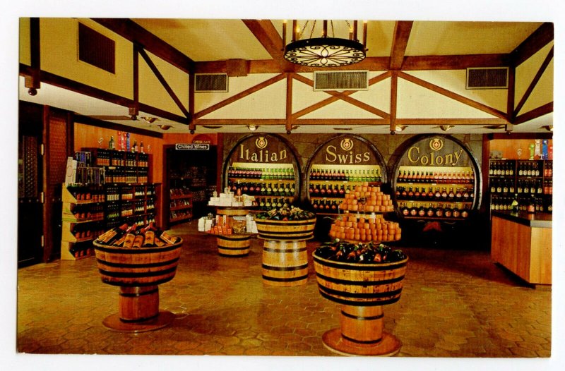Italian Swiss Colony Salesroom Gift Shop Vintage Postcard Standard View Card 