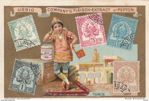 Trade Card (TC): Girl with Yeast , w/ Stamps , 1880-90s