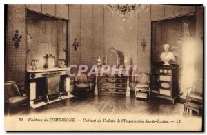 Postcard Old Chateau de Compiegne Office of the Empress Marie Louise de Toilette