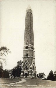 Schuylerville New York NY Battle Monument Real Photo Vintage Postcard