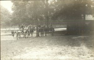 Baldwin MI Dude Ranch Real Photo Postcard