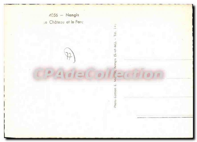 Postcard Modern Nangis Chateau and Park