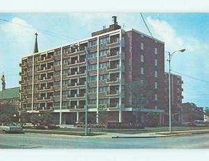 Unused Pre-1980 OLD CARS & JFK TOWER - SENIORS RESIDENCE Evansville IN t4288