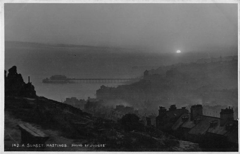 BR68390 a sunset hastings  uk  judges 142 real photo