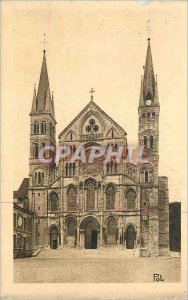 Old Postcard The City Church resurgent Reims St Remi