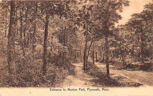 Entrance to Morton Park in Plymouth, Massachusetts