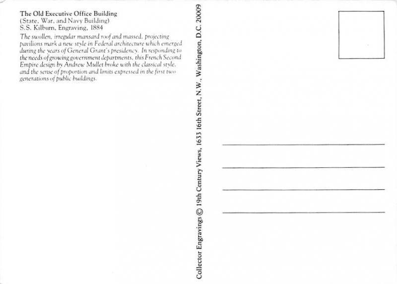 Old Executive Office Building - SS Kilburn, Engraving