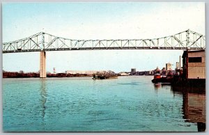 Savannah Georgia 1960s Postcard Talmadge Bridge