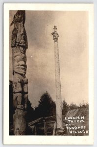 Alaska Lincoln Totem At Tongass Village Postcard B32