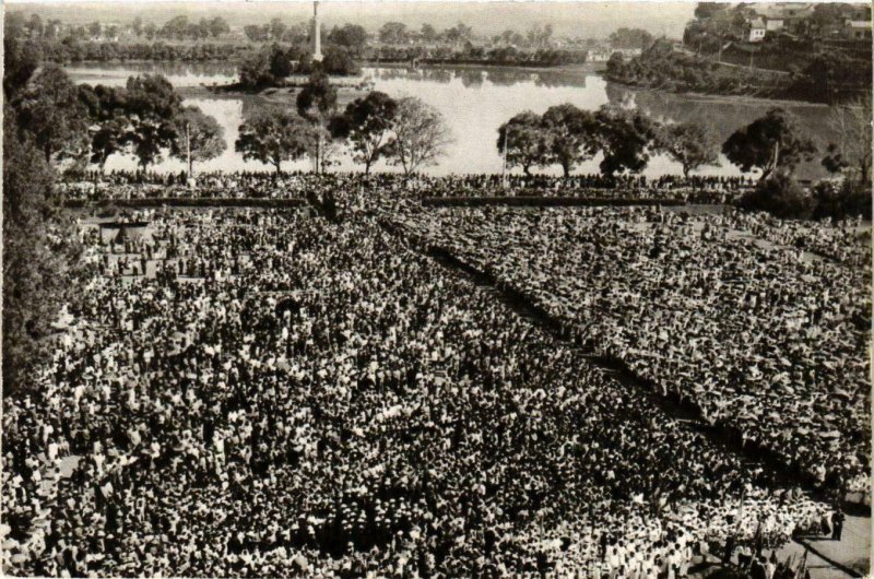 CPA AK Tananarive- Messe en plein air MADAGASCAR (830016)