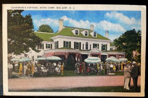 Vintage Postcard 1915-1930 Governor's Cottage, State Camp, Sea Girt, New Jersey