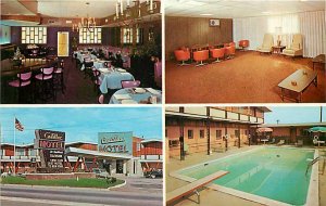 NJ, Elizabeth, New Jersey, Cadillac Motel, Pool, MultiView,Dexter Press No 98237