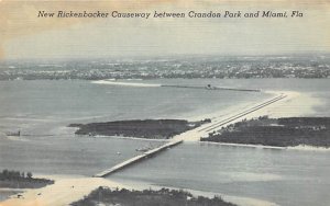 New Rickenbacker Causeway Aerial View Miami FL