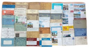 Bulk lot 55 british multi views leporello letter cards England / Great Britain 