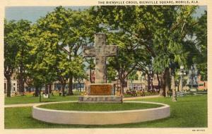 AL - Mobile, The Bienville Cross in Bienville Square