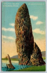 Thumb Needle  Columbia River   Oregon     Postcard   c1915