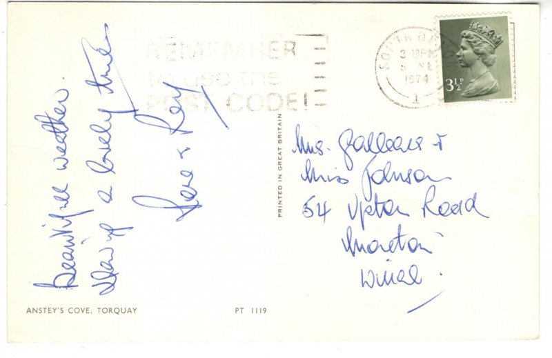 Anstey's Cove, Torquay, Devon, Used 1974