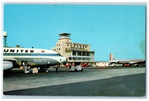 1967 Bradley Field Airport Airlines Loading Windsor Locks Connecticut Postcard