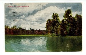 MN - Lake Minnetonka at Evening    (postal ink)